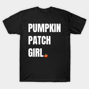 Pumpkin Patch Girl - Minimalist Design with a Pumpkin T-Shirt